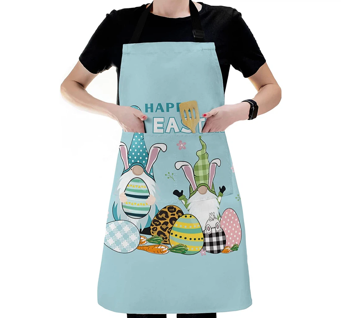 Easter Dwarf Egg Carrot Bunny Blue Apron