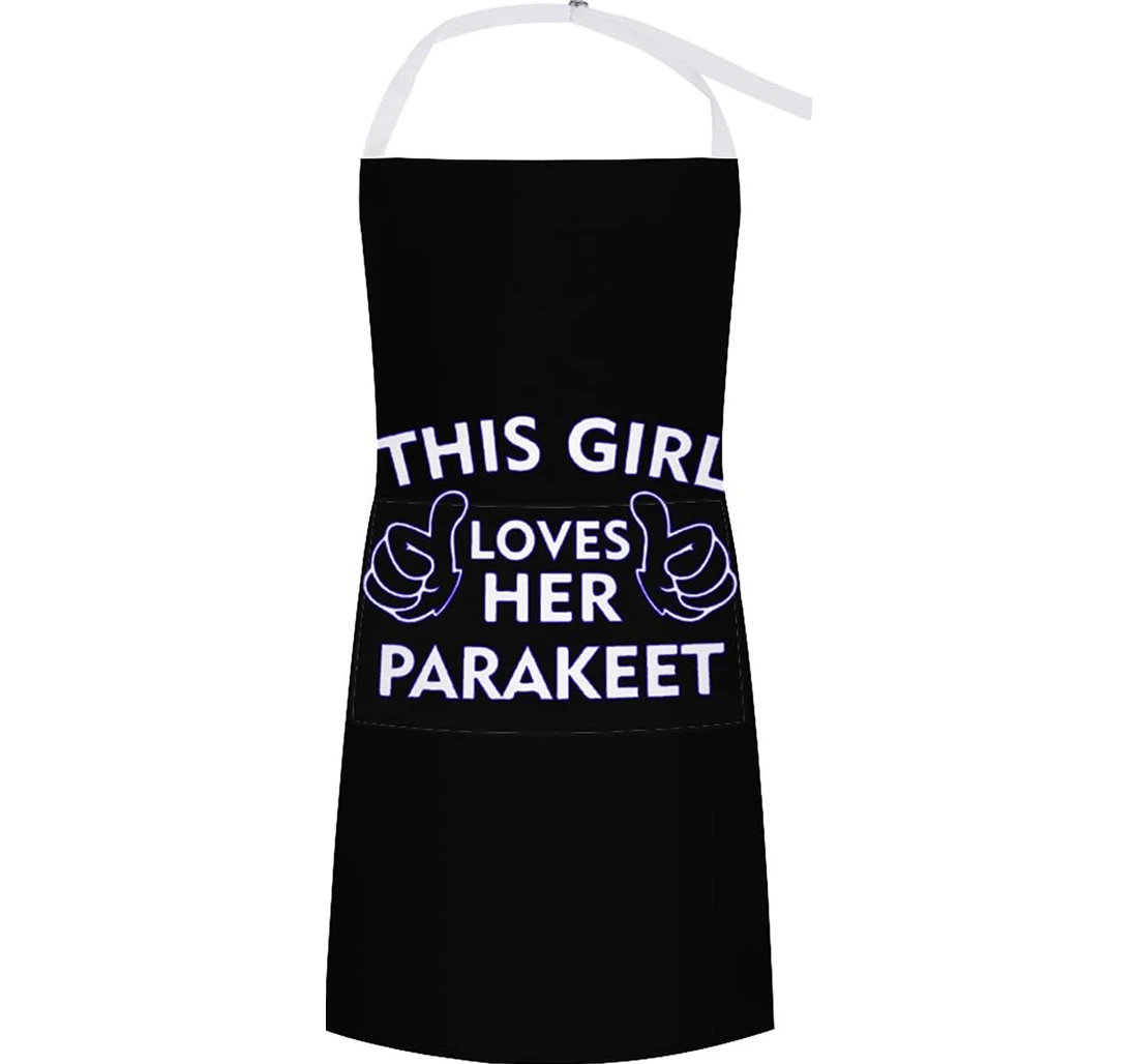 Girl Love Parakeet Apron