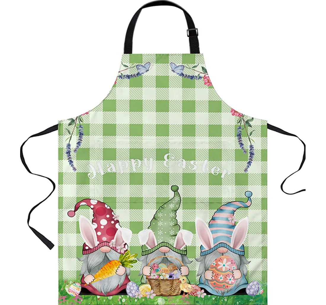 Dwarf Easter Bunny Ear Gnome Egg Server Chef Apron