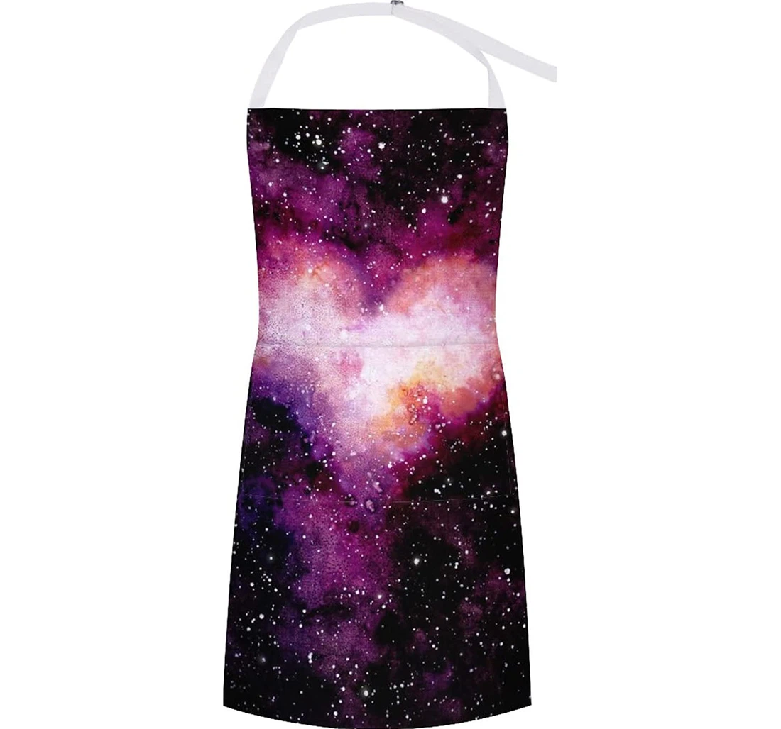 Stars And Single Heart Nebula Apron