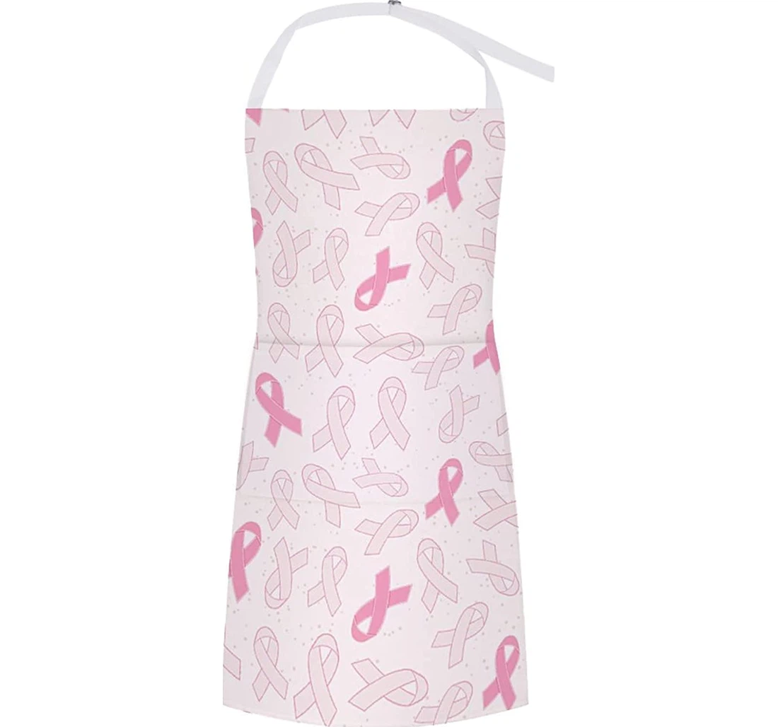 Breast Cancer Awareness Pink Ribbons Apron