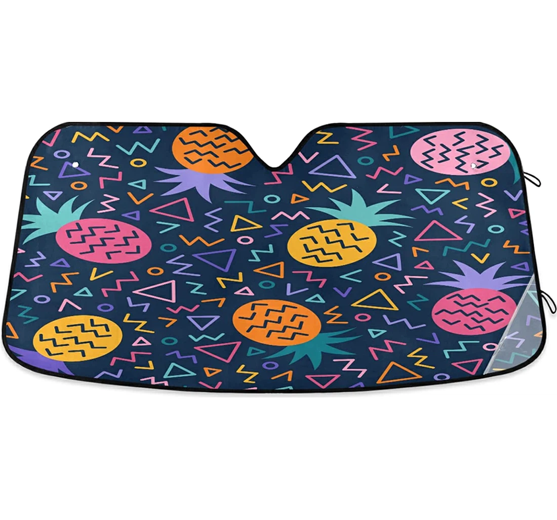 Cute Pineapple Auto Sun Shade