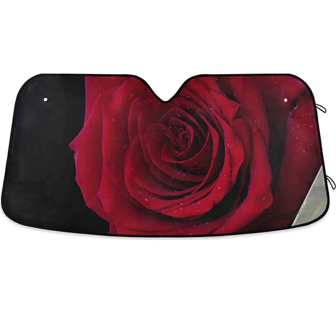 Red Rose Auto Sun Shade