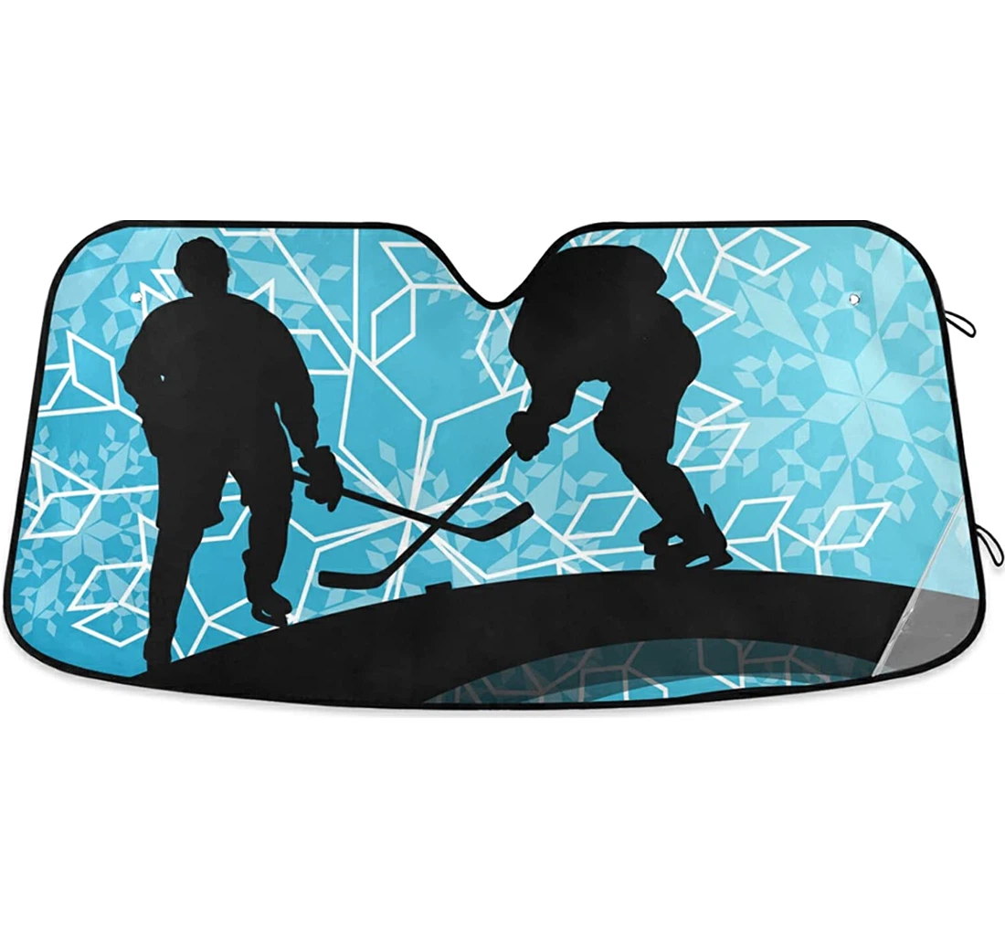 Ice Hockey Players Sportwindshield Sunshades Protect Auto Sun Shade
