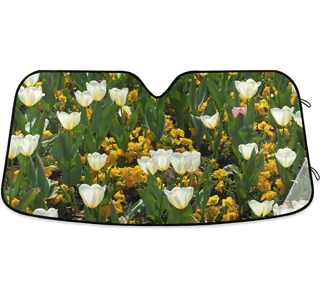 Tulips Flowers Floral Auto Sun Shade