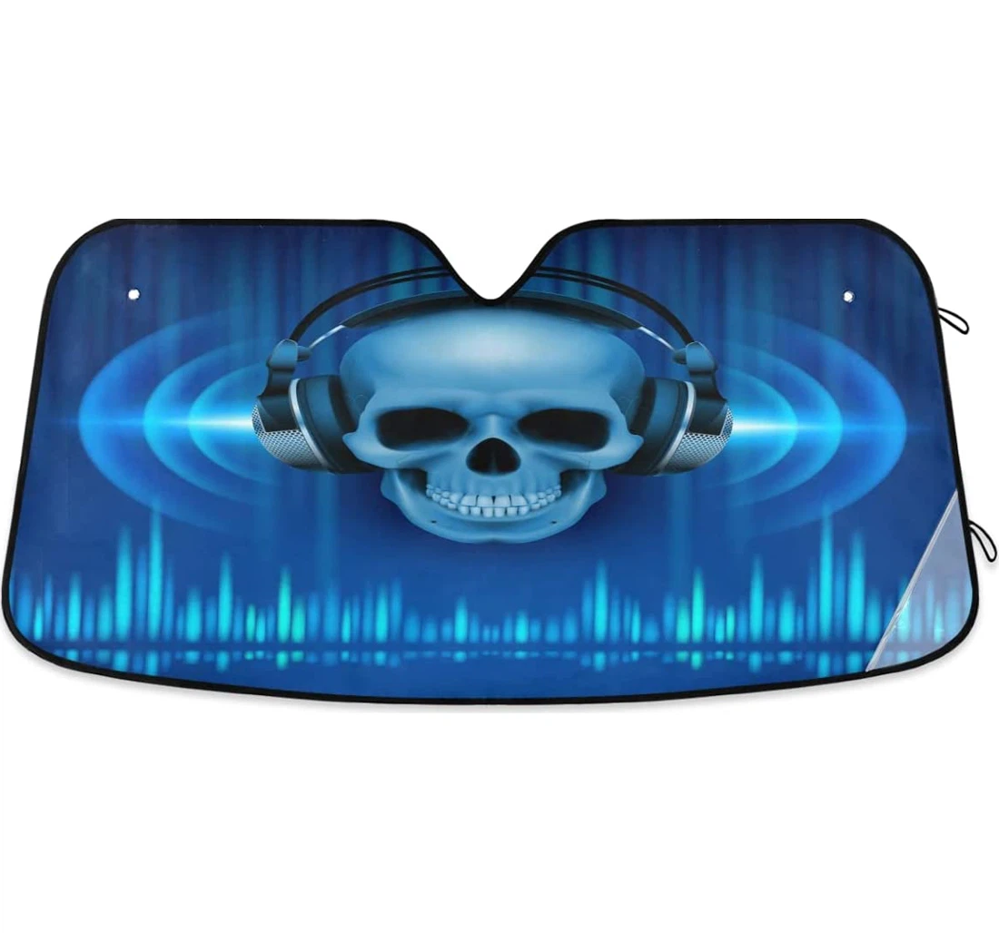 Light Music Skull Auto Sun Shade