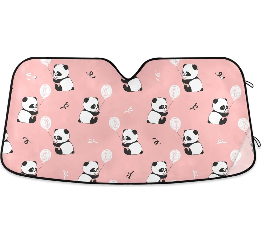 Cute Pandas Auto Sun Shade