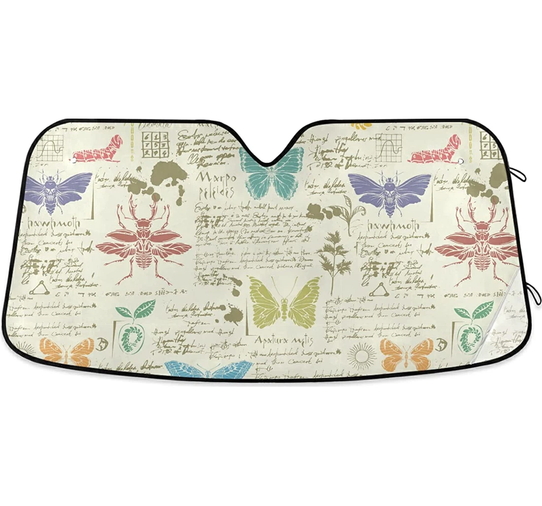Colorful Butterflies Pickup Auto Sun Shade