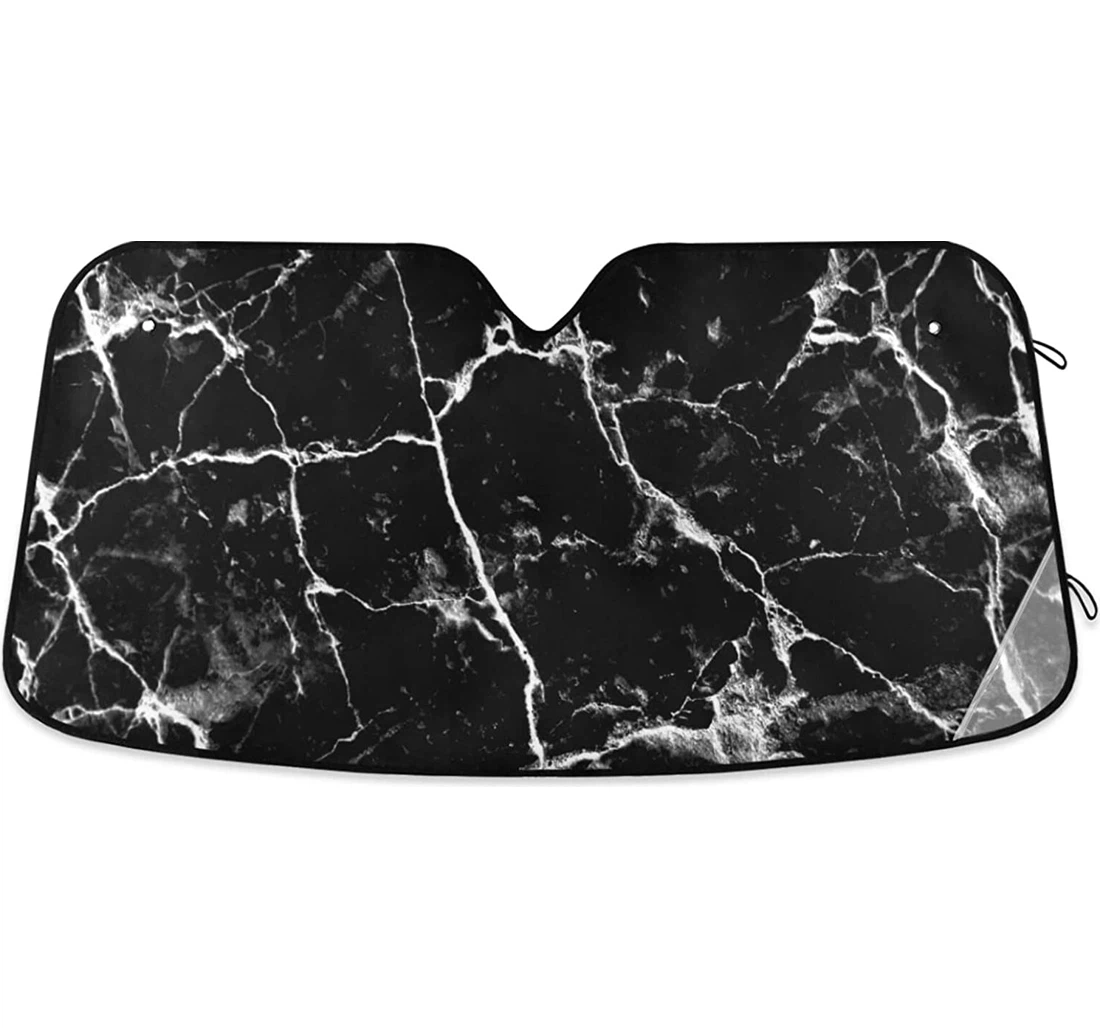 Black Marble Texture Auto Sun Shade