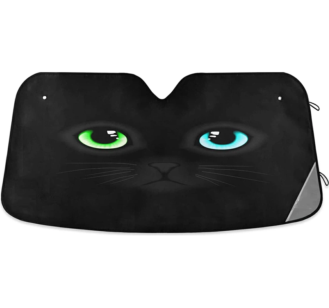Black Cat Eyes Auto Sun Shade