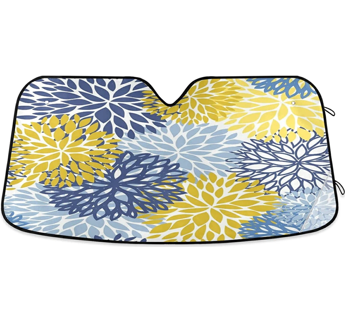Chrysanthemum Pattern Auto Sun Shade