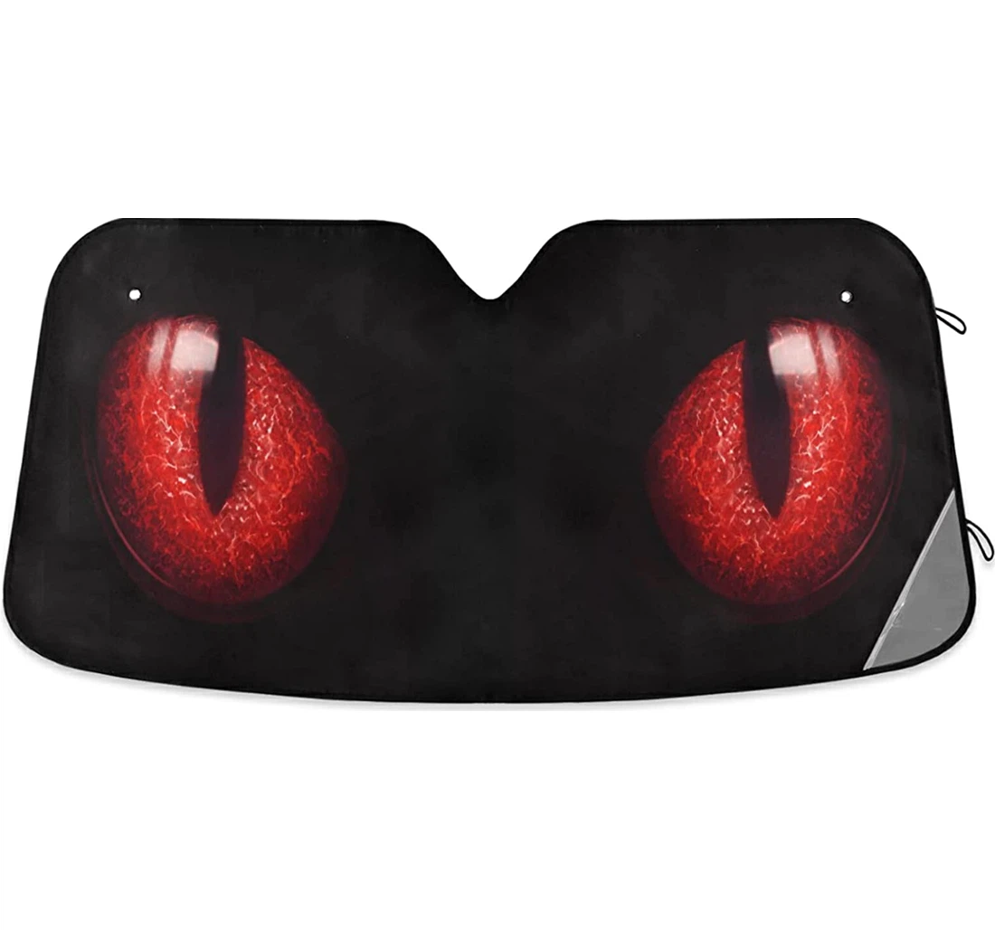 Cat Red Eyes Auto Sun Shade