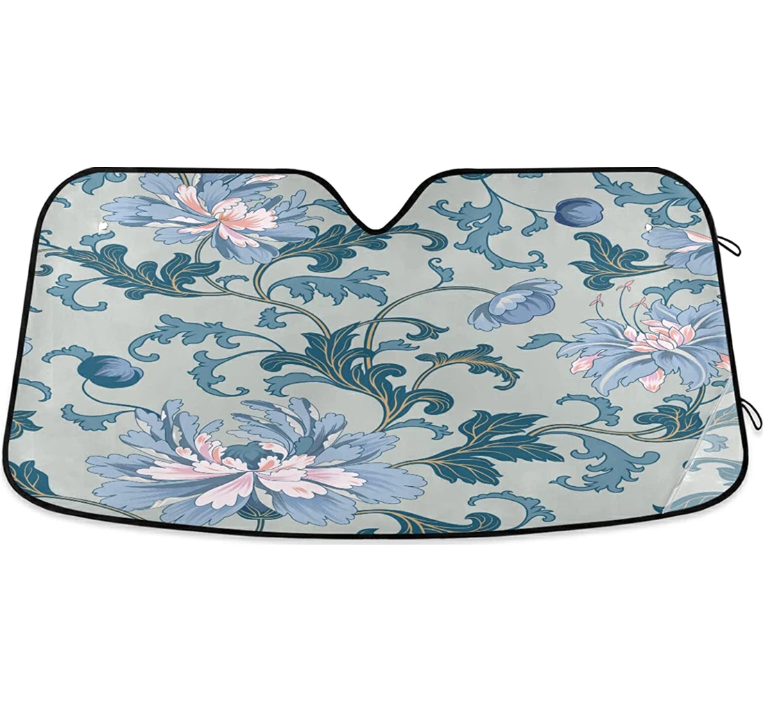 Chrysanthemum Pattern Auto Sun Shade