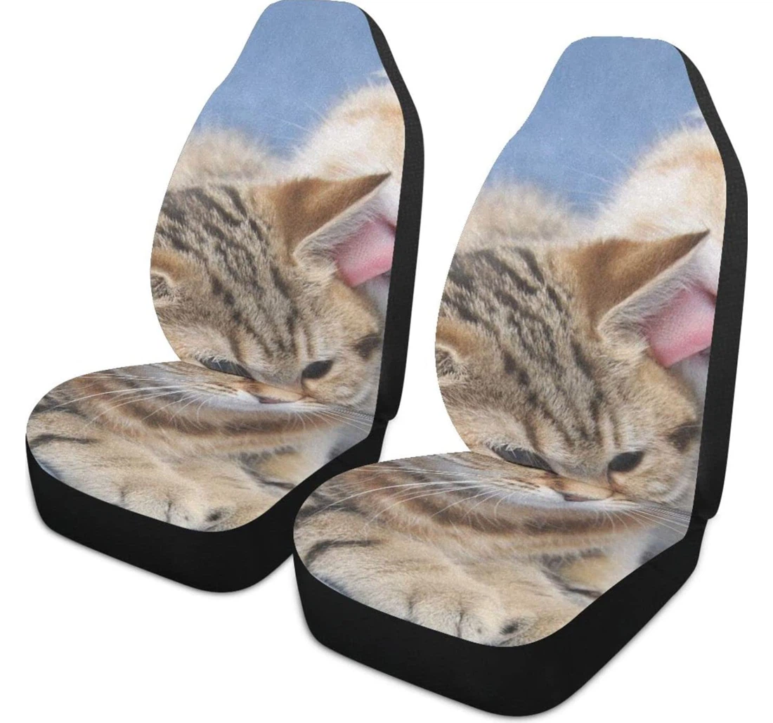 Kitten Lovable Universal Front Car Seat Cover