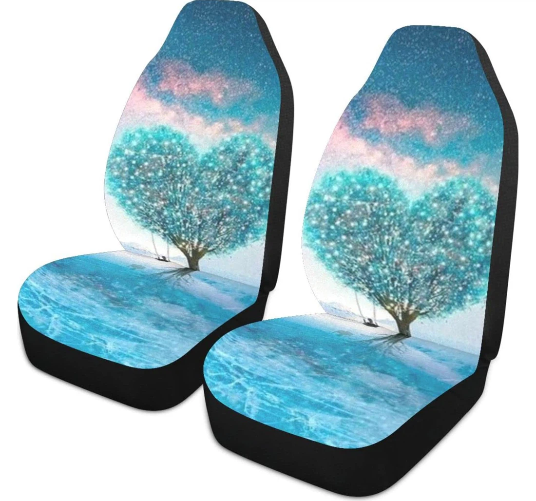 Life Colored Tree Universal Front Car Seat Cover