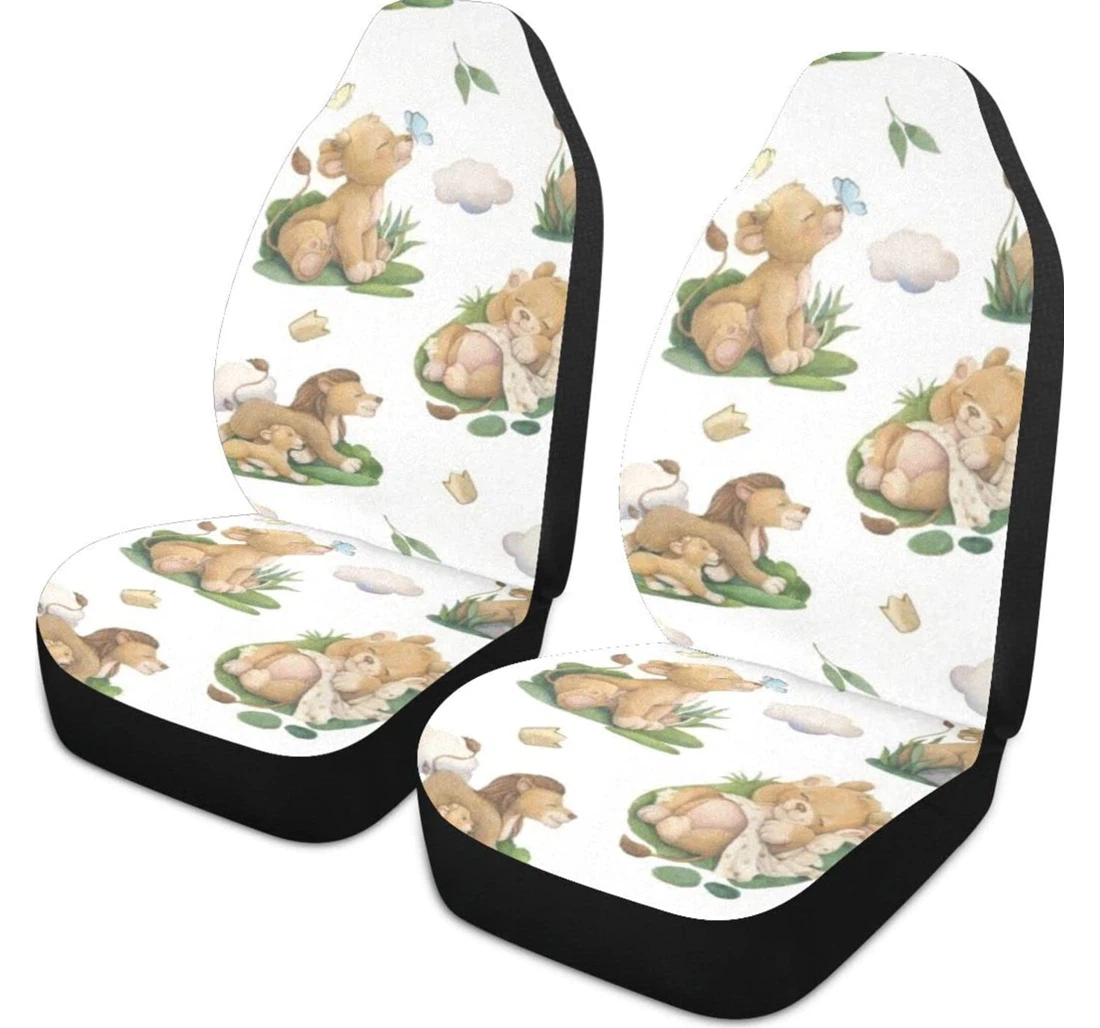 Little Bear Cloud Grass Universal Front Car Seat Cover