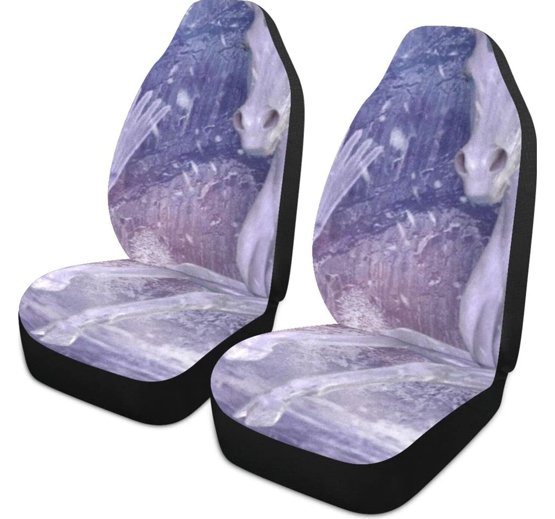 Painting Unicorn Universal Front Car Seat Cover