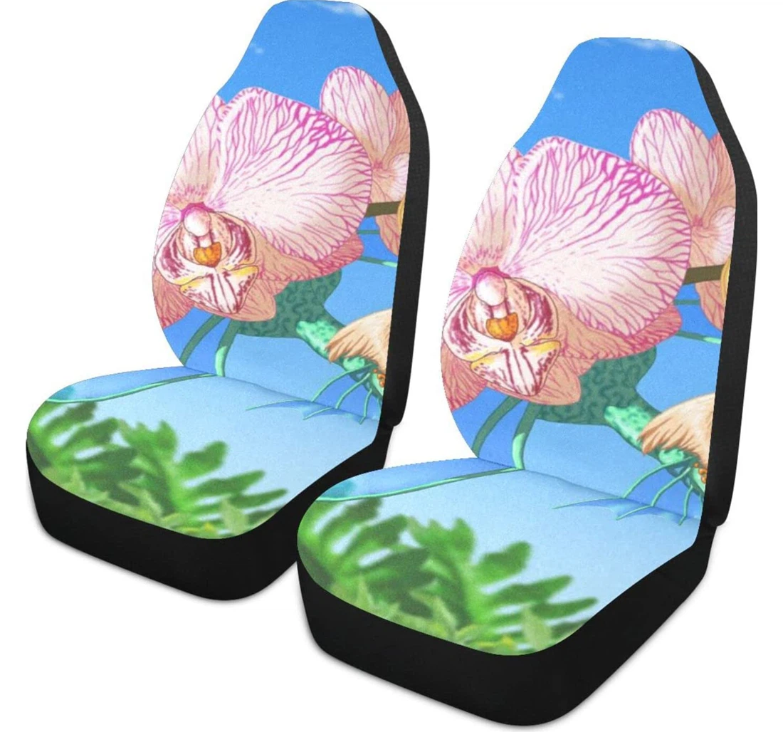 Purple Orchid Universal Front Car Seat Cover