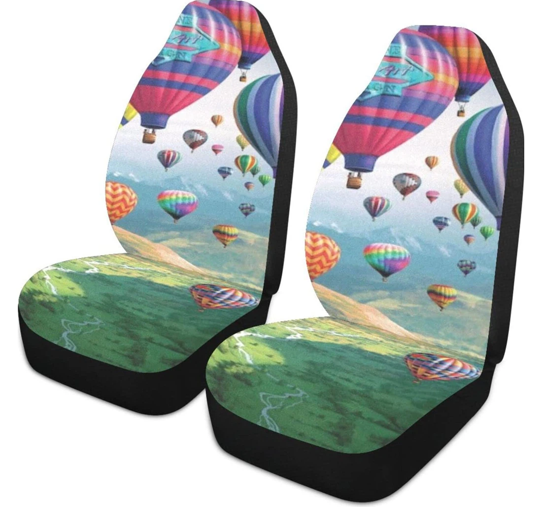Kite Balloon Pattern Universal Front Car Seat Cover