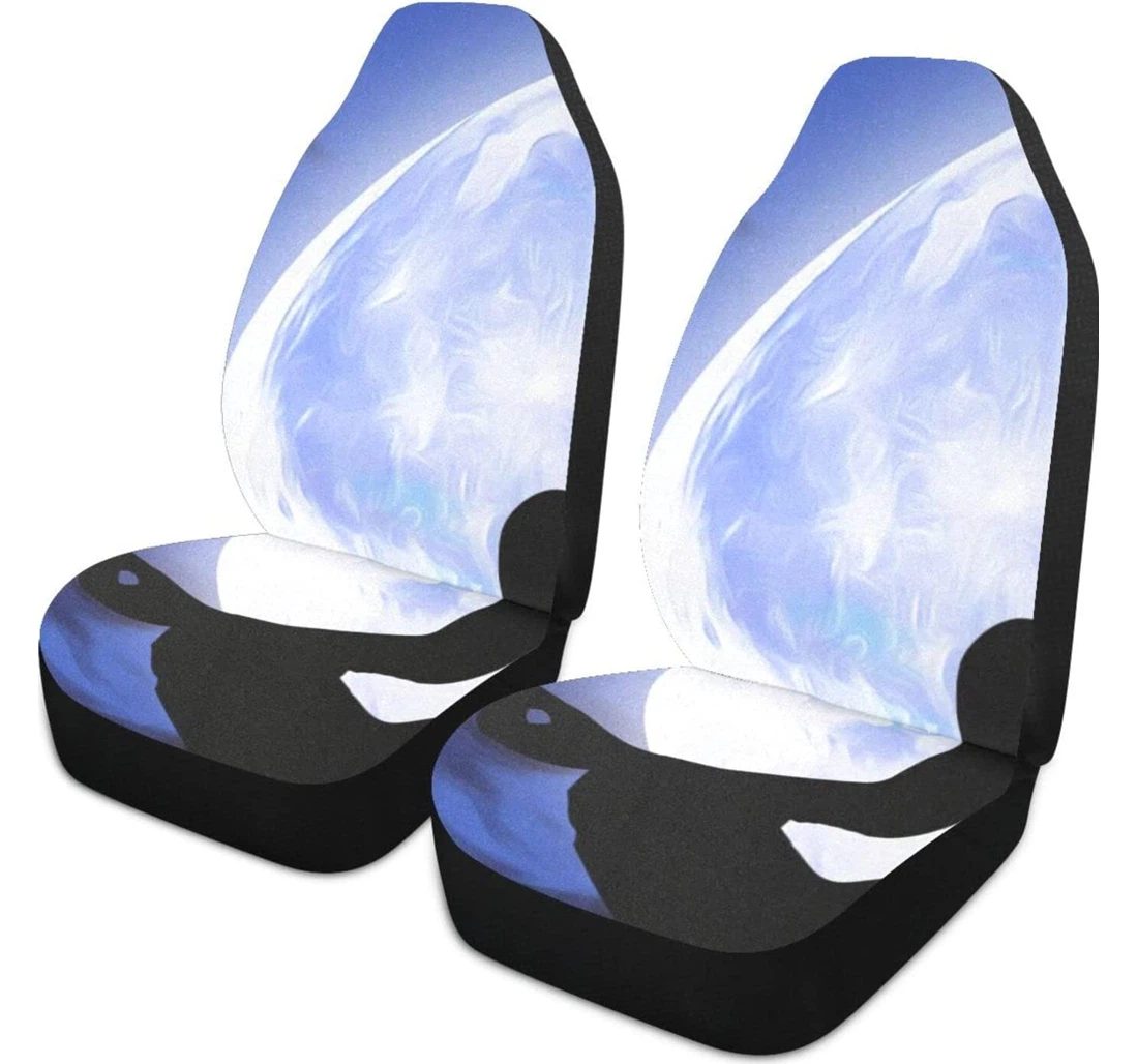 Meditate On The Moon Universal Front Car Seat Cover