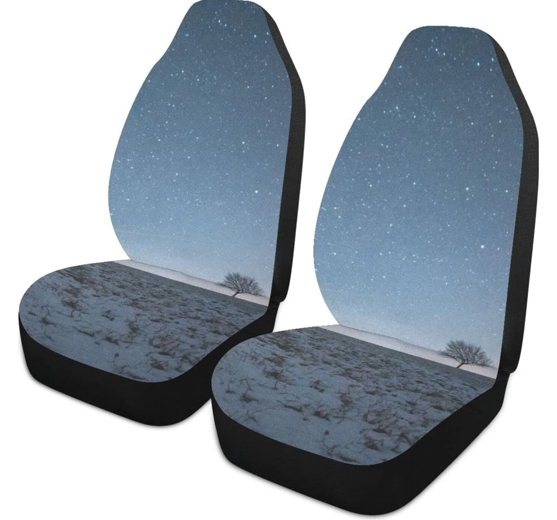 Stars In The Night Sky Universal Front Car Seat Cover
