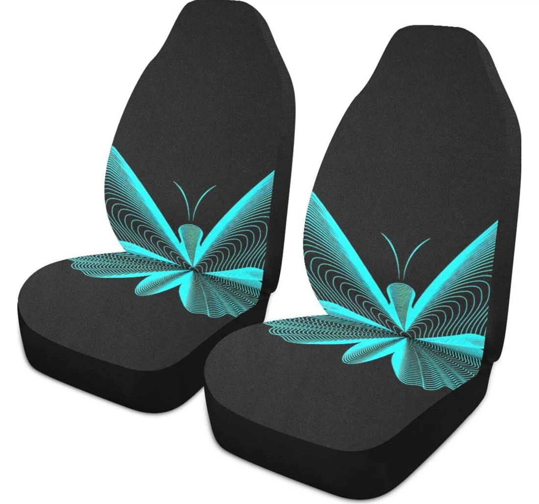 Insects Aesthetic With Black Universal Front Car Seat Cover