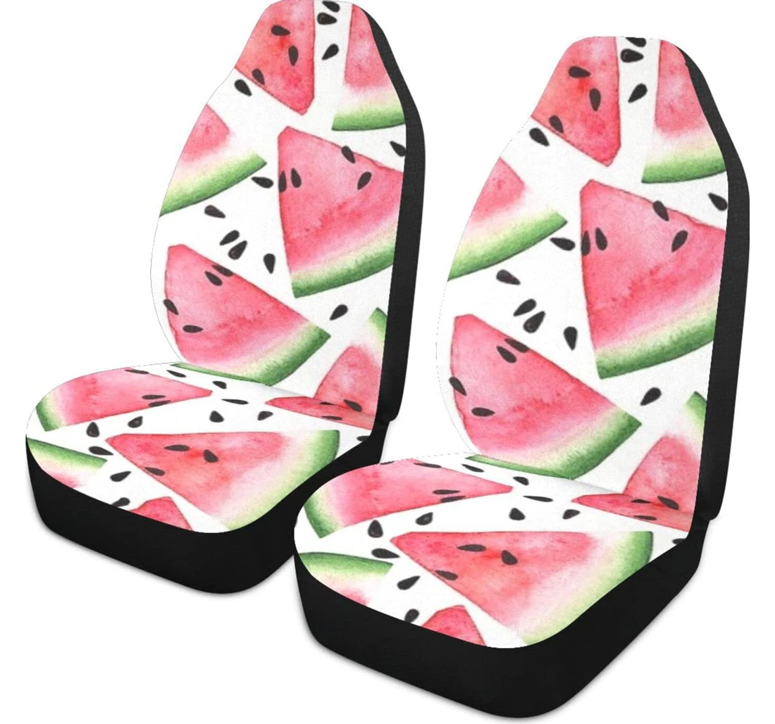 Cartoon Fruit Watermelon Universal Front Car Seat Cover