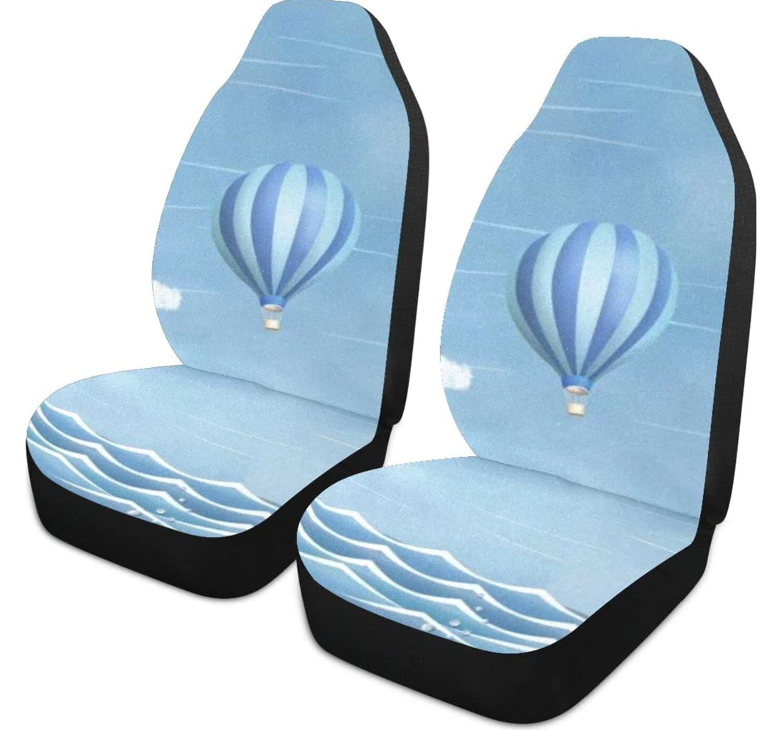Kite Balloon Pattern Universal Front Car Seat Cover