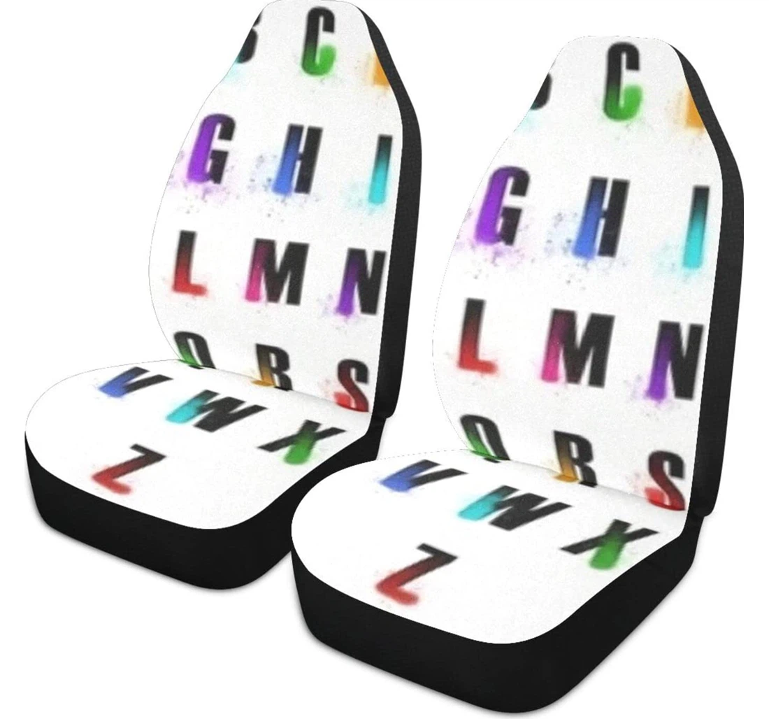 Alphabet Lore Universal Front Car Seat Cover