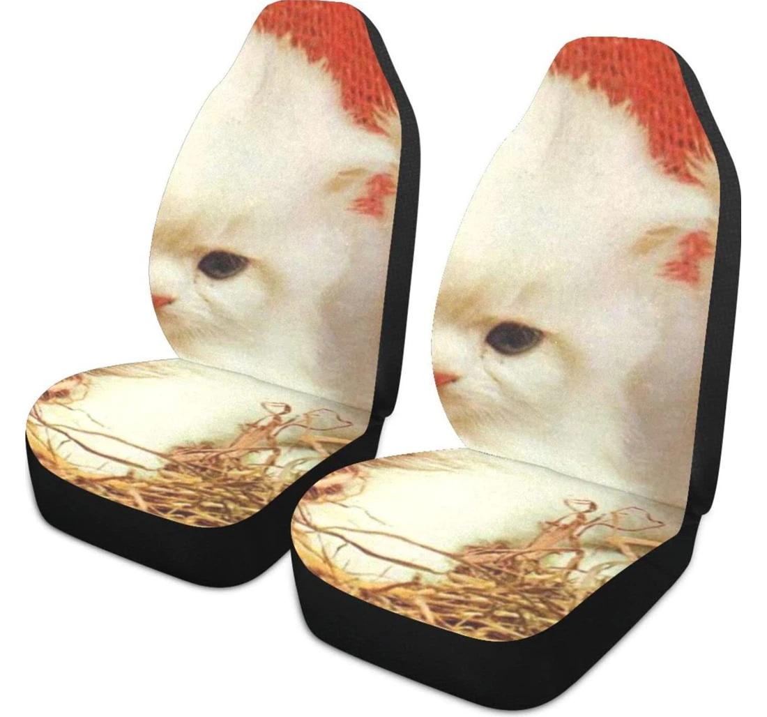 Kitten Lovable Universal Front Car Seat Cover