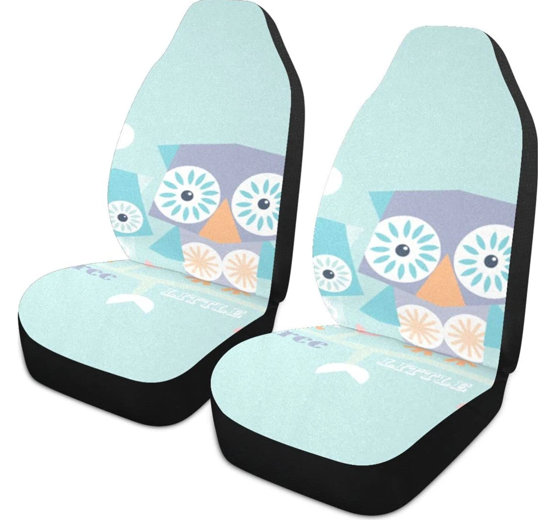 Interesting Owls Universal Front Car Seat Cover
