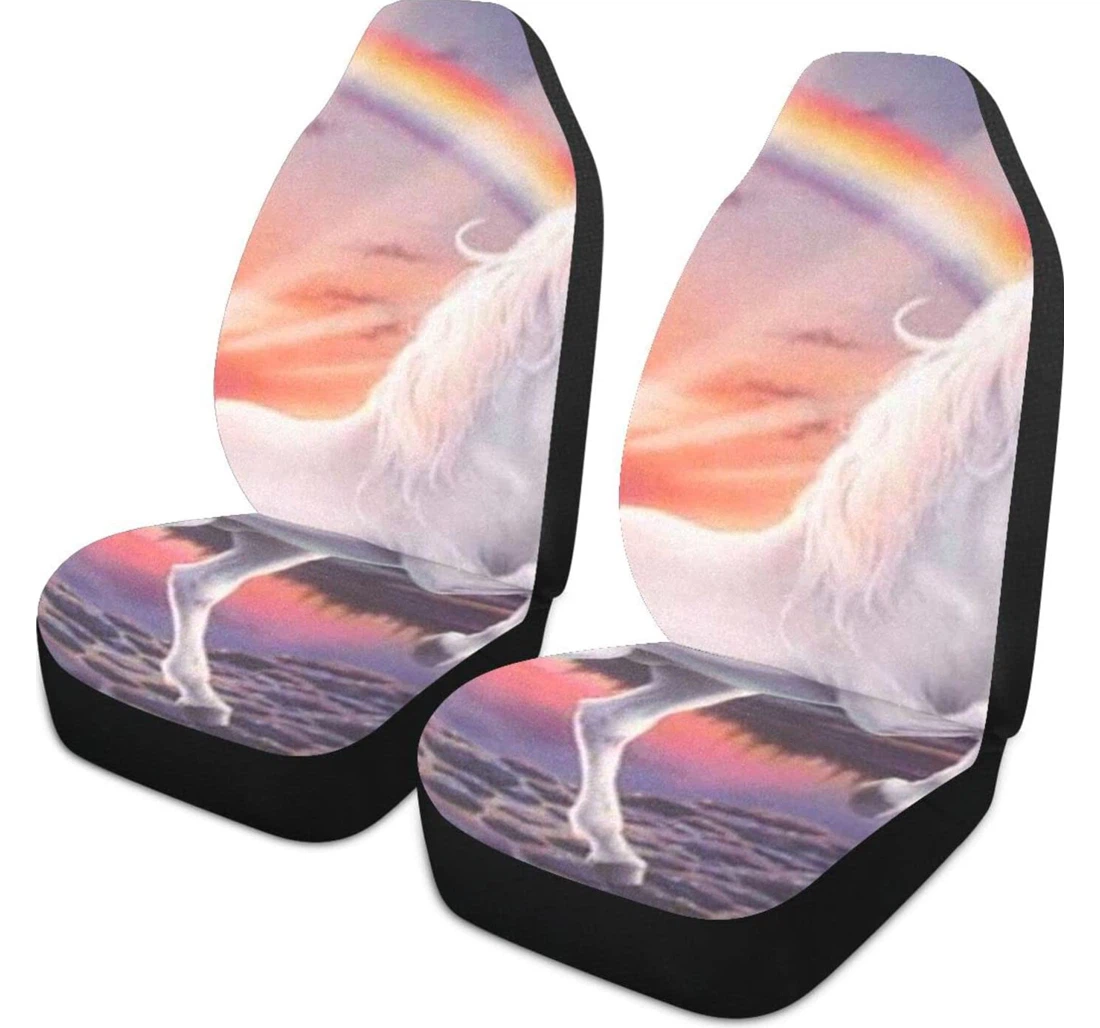 Painting Unicorn Universal Front Car Seat Cover