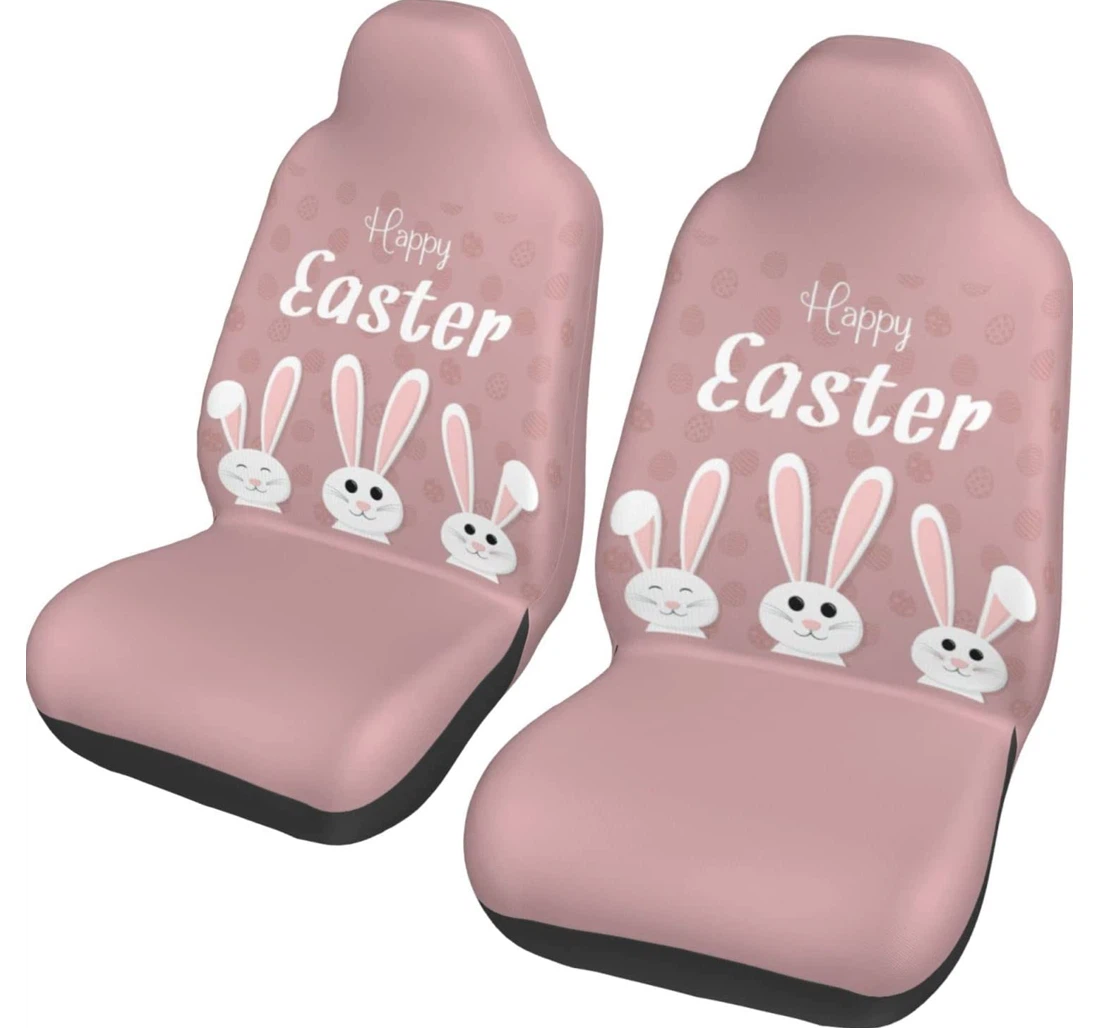 Happy Easter Universal Front Car Seat Cover