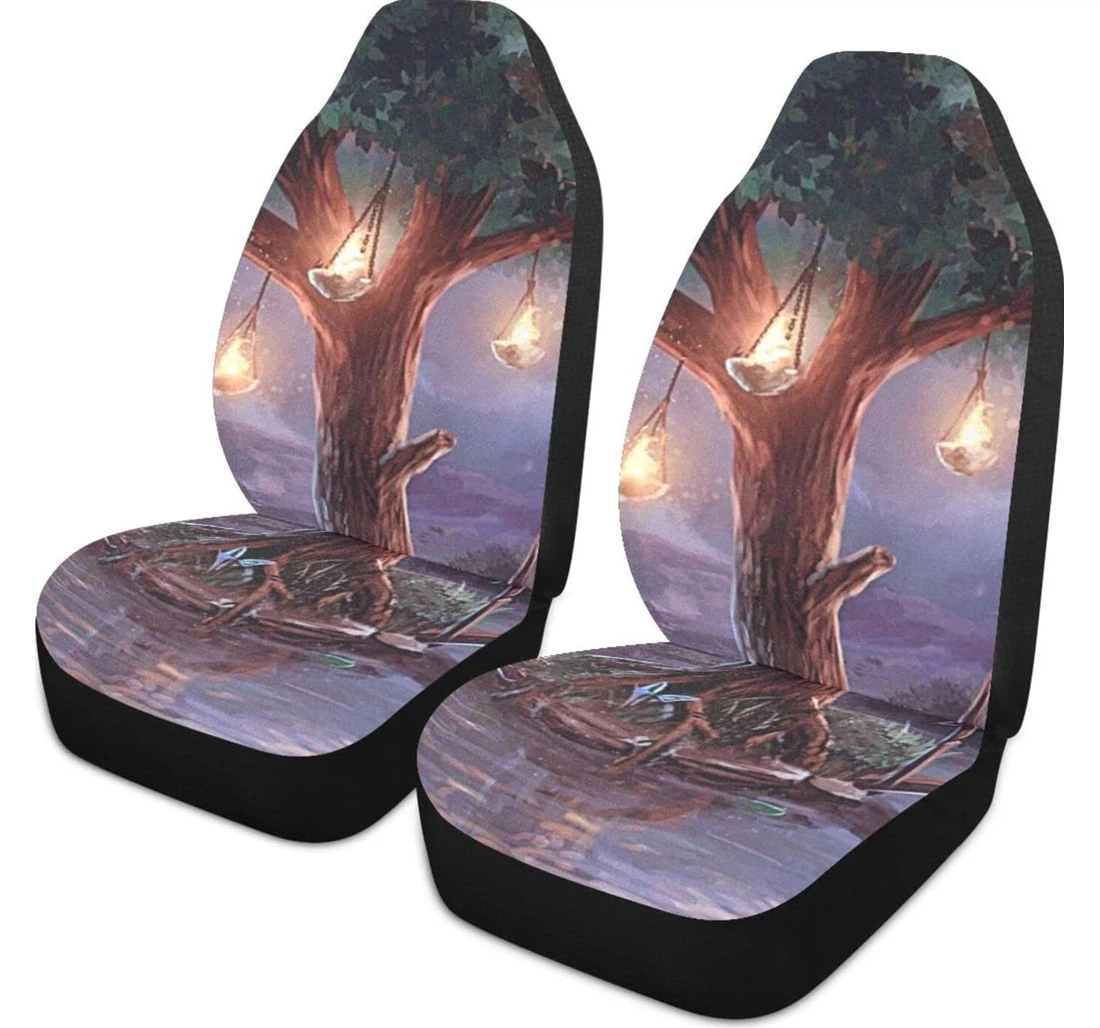 Moon Tree Bridge Universal Front Car Seat Cover