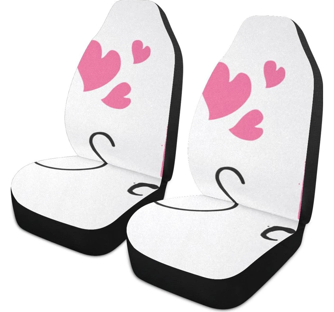 Love Cats Universal Front Car Seat Cover