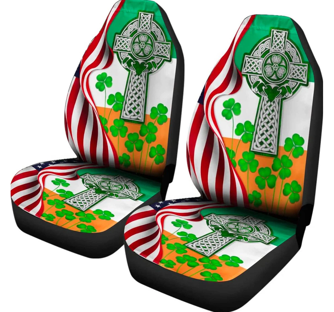 Celtic Cross Irish Universal Front Car Seat Cover