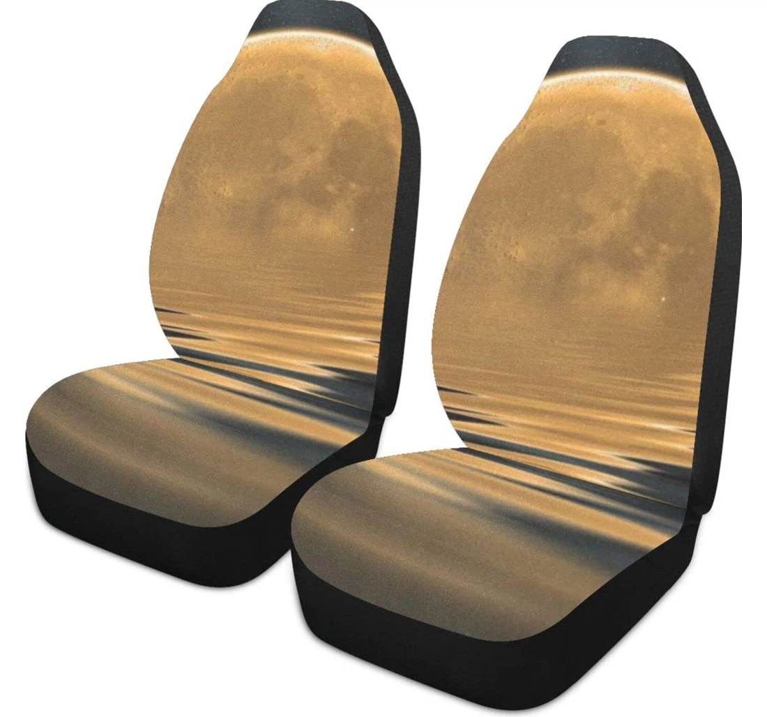 Moon On The Sea Universal Front Car Seat Cover