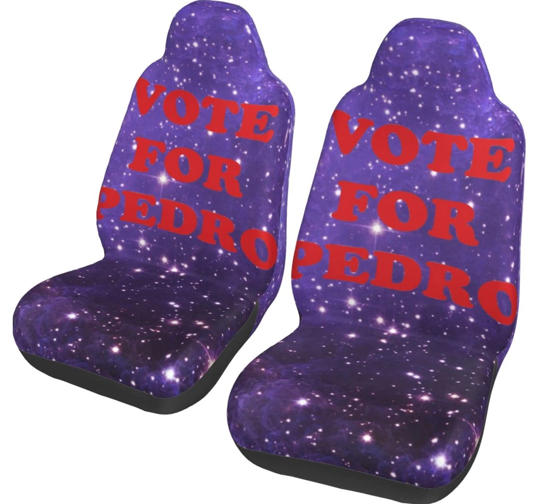 Vote For Pedro 2024 Universal Front Car Seat Cover