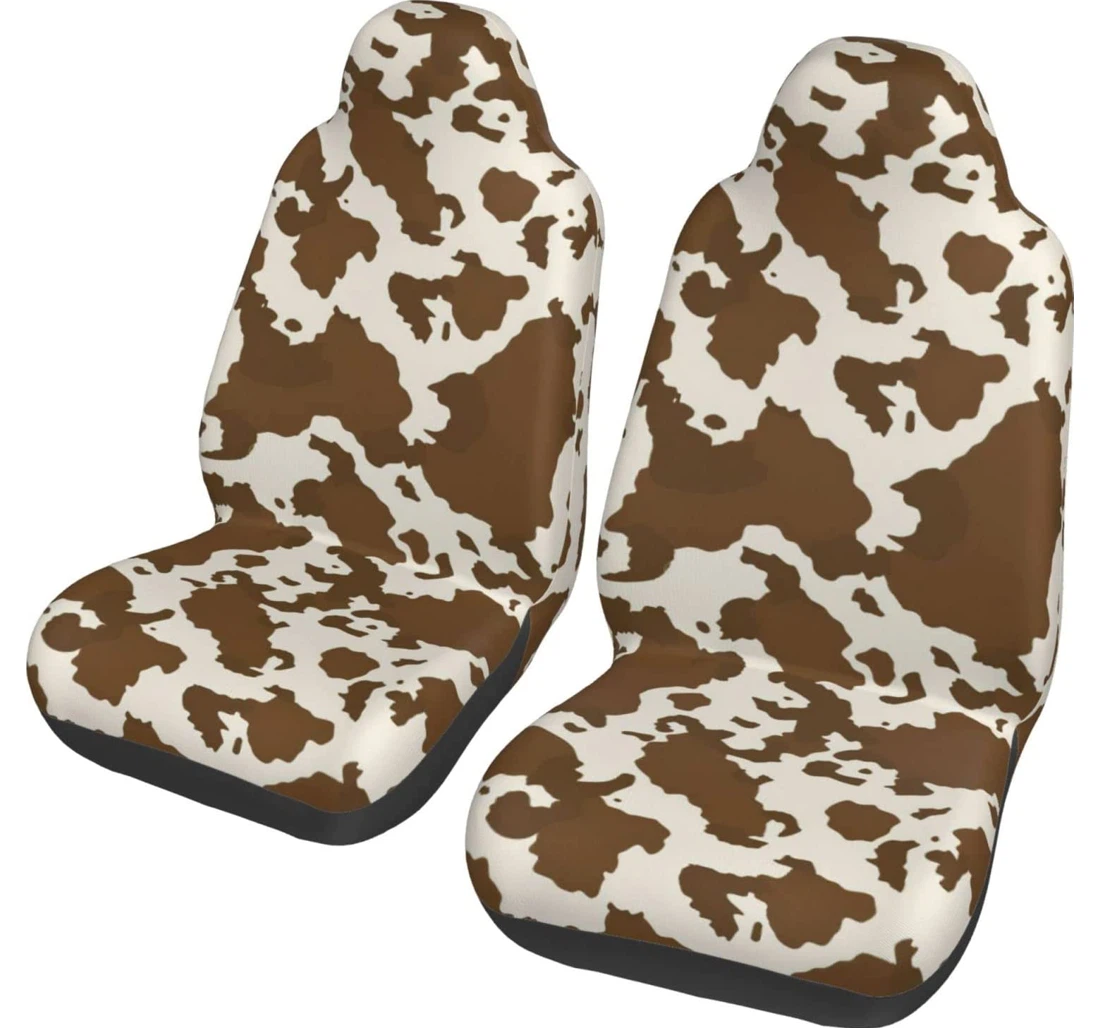 Leopard Universal Front Car Seat Cover