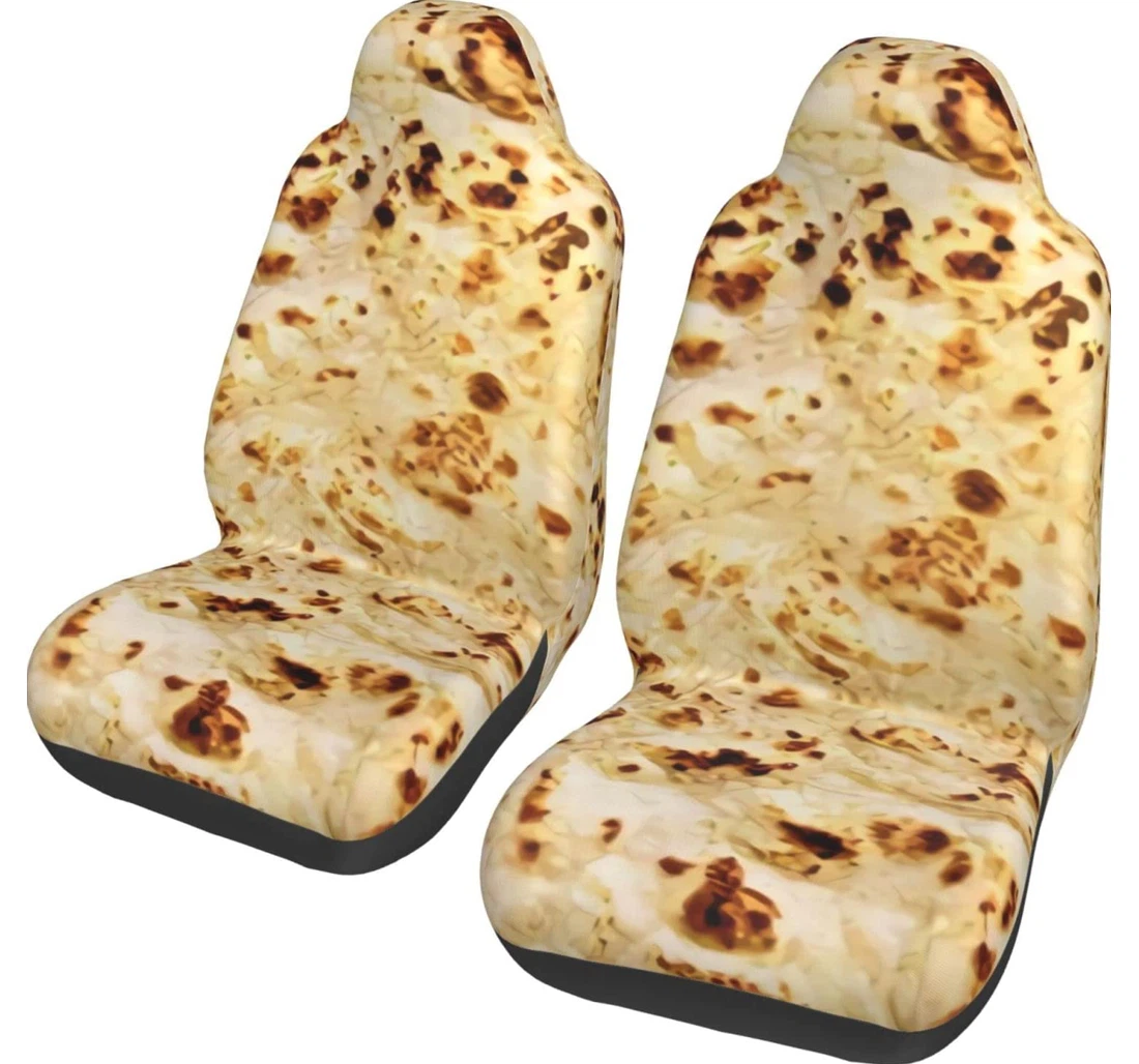 Burritos Giant Flour Tortilla Taco Universal Front Car Seat Cover