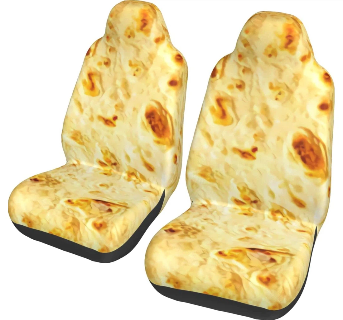 Burritos Giant Flour Tortilla Taco Universal Front Car Seat Cover