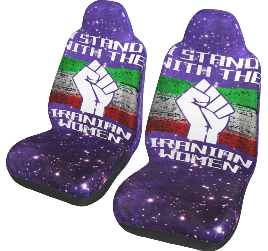 I Stand With The Iranian Women Universal Front Car Seat Cover