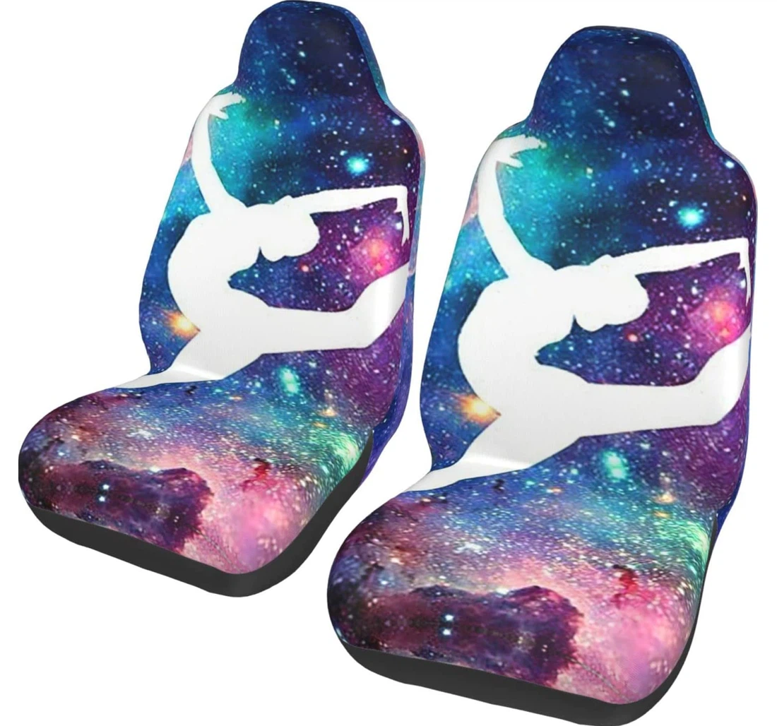 Cute Girl Dancer Universal Front Car Seat Cover