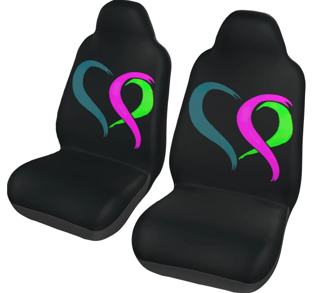 Breast Cancer Awareness Universal Front Car Seat Cover
