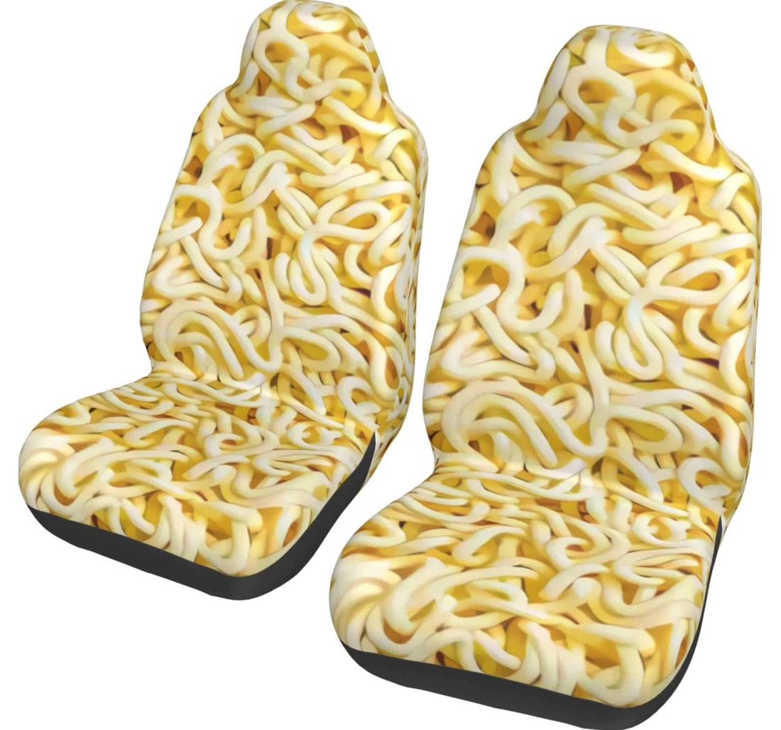 Ramen Noodle Soup Pattern Universal Front Car Seat Cover