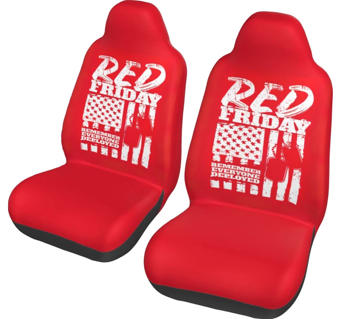On Friday We Wear Red Universal Front Car Seat Cover
