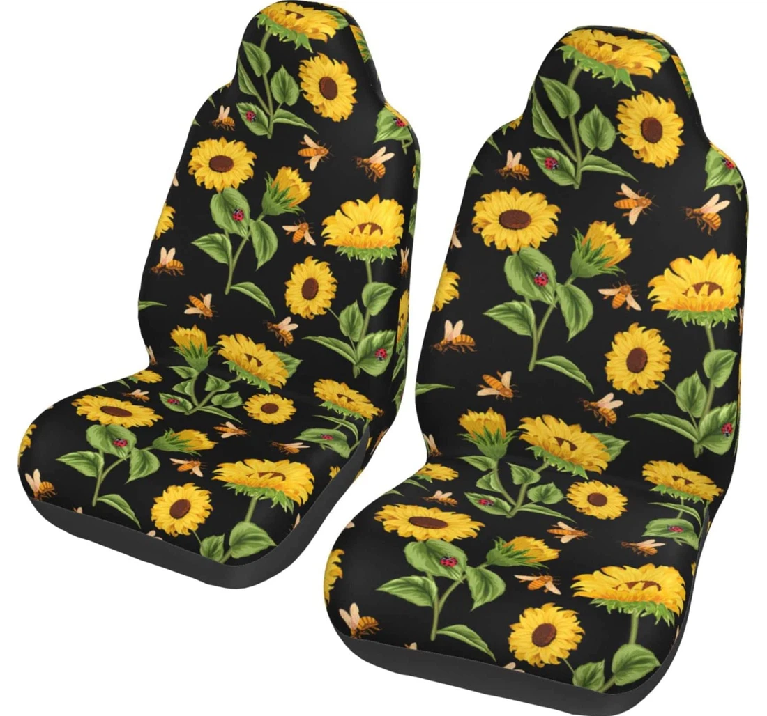 Sunflower Universal Front Car Seat Cover