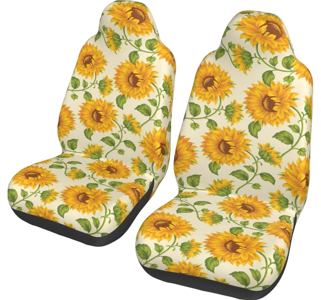 Sunflower Universal Front Car Seat Cover