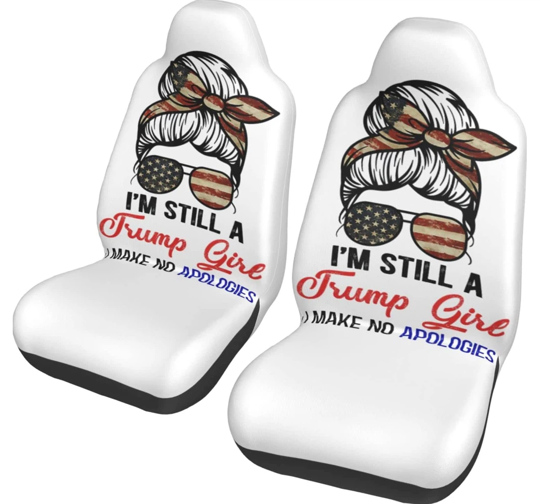 I'm Still A Trump Girl Universal Front Car Seat Cover