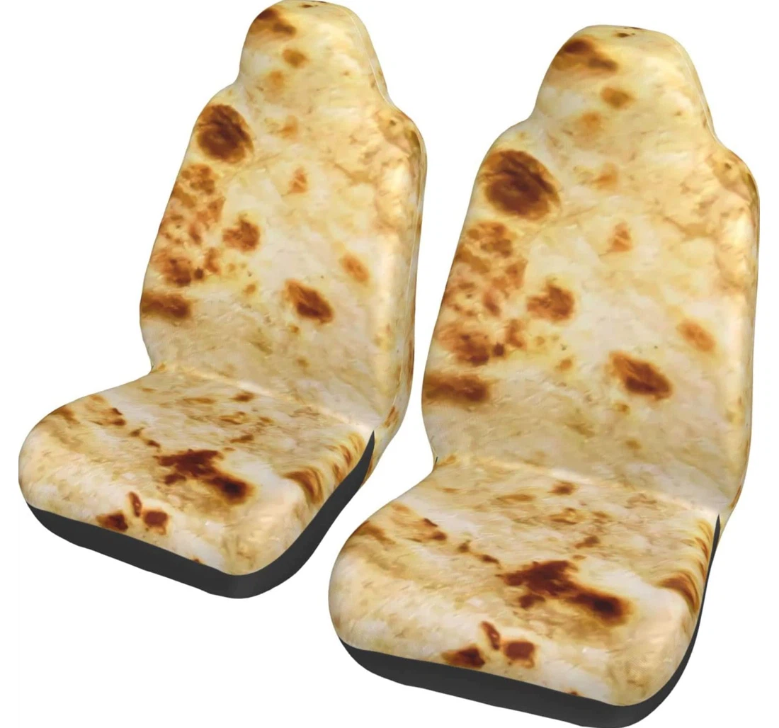 Burritos Giant Flour Tortilla Taco Universal Front Car Seat Cover